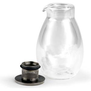 Bredemaijer Group BREDEMEIJER Двустенен стъклен чайник със стоманен инфузер Teamaster - 0, 2 л (BR 165052)