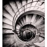 DIMEX ART Флизелинов фототапет 3d вита стълба 225 x 250 см