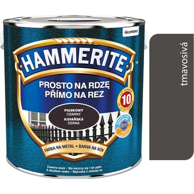 Hammerite priamo na hrdzu kováčska 0,75 l tmavosivá
