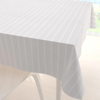 Biante damašek obrus DM-002 Biely pásiky 6 a 24 mm 50x50cm
