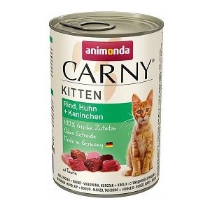 Animonda Carny Kitten вкус: говеждо, пилешко и заешко 400 г