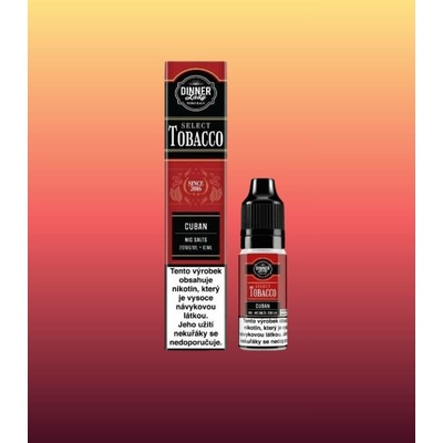 Dinner Lady Bar Salts TOBACCO Cuban Tobacco 10 ml 20 mg