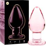  Плъг от боросиликатно стъкло, 11см. - Nebula Glass Pink 3 (D-235928)