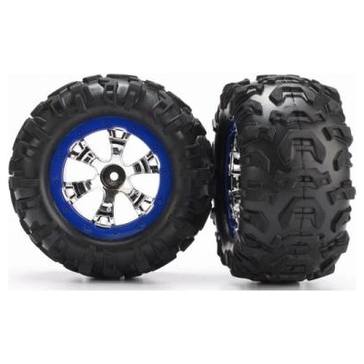 Traxxas велосипед 2.2", джанта Geode хром-син, гуми Canyon AT (чифт)