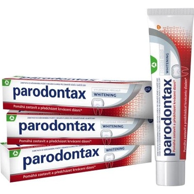 Parodontax Whitening Trio избелваща паста за зъби против кървене и гингивит 3x75 ml