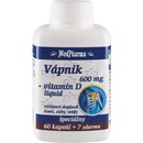 MedPharma Vápnik 600 mg Vitamín D liquid 67 kapsúl