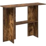 vidaXL Конзолна маса Опушен дъб 100 x 30 x 75 см Инженерна дървесина (8001179)