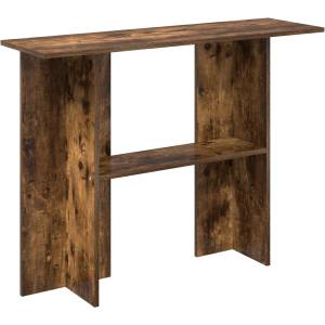 vidaXL Конзолна маса Опушен дъб 100 x 30 x 75 см Инженерна дървесина (8001179)