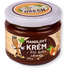 Ochutnej ořech Mandlové máslo s 70% hořkou čokoládou 300 g