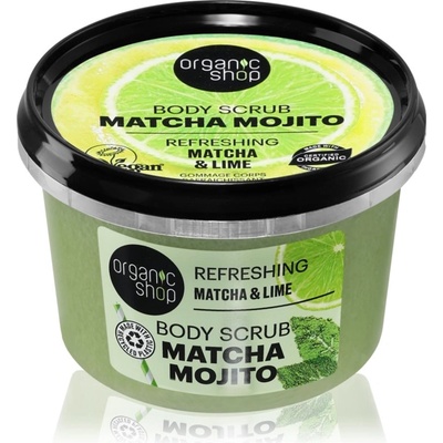 Organic Shop Matcha Mojito освежаващ пилинг за тяло 250ml