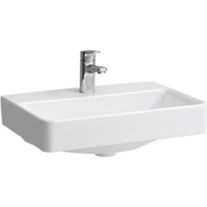 Laufen Pro S - Умивалник Compact, 55x38 см, 1 отвор за смесител, без преливник, с LCC, бял H8189584001561 (H8189584001561)