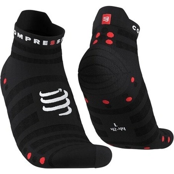Compressport Pro Racing Socks v4.0 Ultralight Run Low Black/Red