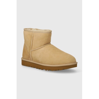 Ugg Велурени апрески UGG Classic Mini II в бежово 1016222 (1016222.SAN)