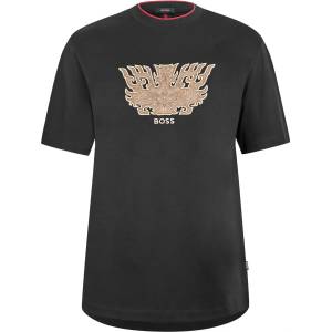 Boss Блуза с яка Boss Men's Taut Lny Short Sleeve Polo Shirt - Black