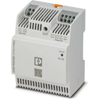 Phoenix Contact STEP3-PS/1AC/24DC/4/PT sieťový zdroj na montážnu lištu (DIN lištu), 24 V/DC, 4 A, 96 W, výstupy 1 x