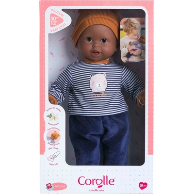 Corolle Bébé Calin Marius Mon Premier Poupon s hnedými klipkajúcimi očami 30 cm