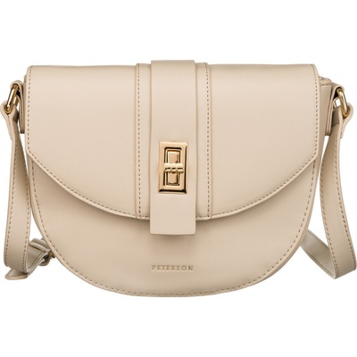 Peterson béžová crossbody kabelka ve tvaru podkovy ptn 1379