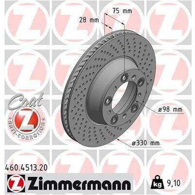 Brzdový kotúč ZIMMERMANN 460.4513.20