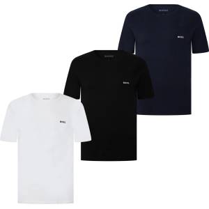 Boss Тениска Boss Mens BOSS Bodywear 3 Pack Premium Cotton T-Shirts - Crew Neck - Blk/Wht/Nvy984