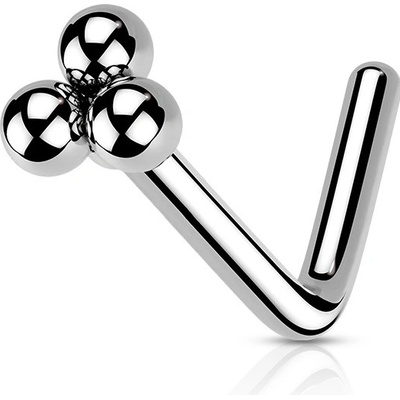 Šperky4U zahnutý piercing do nosu N0164-ST