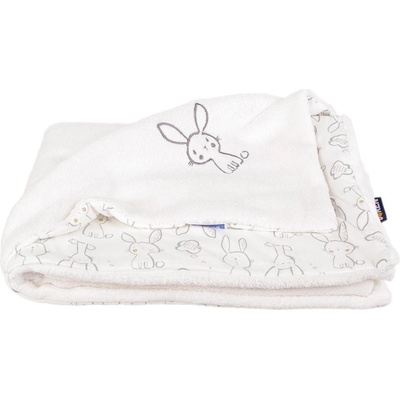 Kaarsgaren Detská deka Wellsoft bavlna Smotanová zajac