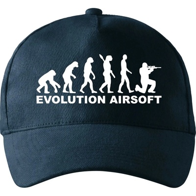 Evolúcia airsoft so zahnutým šiltom a mosaznou sponou Tmavomodrá takmer čierna