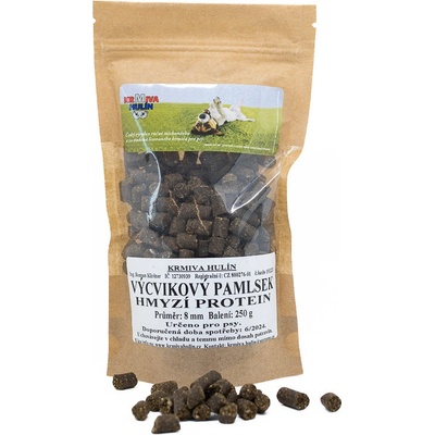 Krmiva Hulín Výcvikový Pamlsek Hmyzí protein peletky 8 mm 250 g