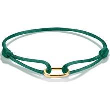 THOMAS SABO CONNECT náramok Textile Bracelet green C1210-413-34