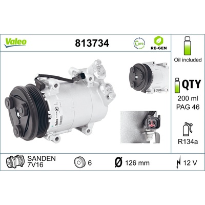 Kompresor klimatizace VALEO 813734
