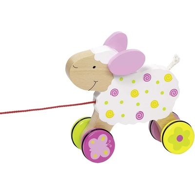 Goki Дървена играчка за дърпане Goki Susibelle - Овчица (54932)