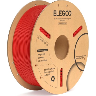 Elegoo PLA+ -1.75mm-1KG-Cardboard Spool-Red (50.203.0053)