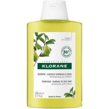 Klorane Čistiaci šampón na vlasy s citrusovým extraktom 200 ml