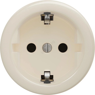 Kliklap - Ретро домашна розетка без рамка SCHUKO 230V/16A бежова (KA0144)