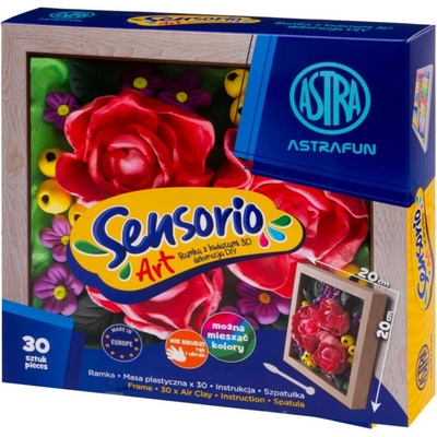 Astra Sensorio Art Modelovacia hmota s rámikom Pivónie 30 farieb