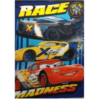 Exity Fleecová deka Autá 3 Cars 3 motív Race Madness