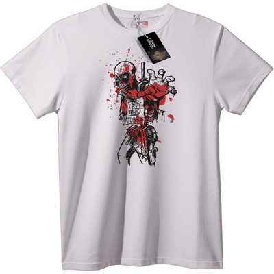 NOONEBRAND Тениска червен воин кръв - 3XL, White