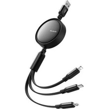 Mcdodo CA-7256 3in1 USB to USB-C / Lightning / Micro USB, 3.5A, 1,2m, černý