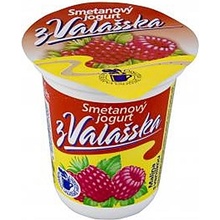 Mlékárna Valašské Meziříčí Smetanový jogurt z Valašska malina s vanilkou 150 g