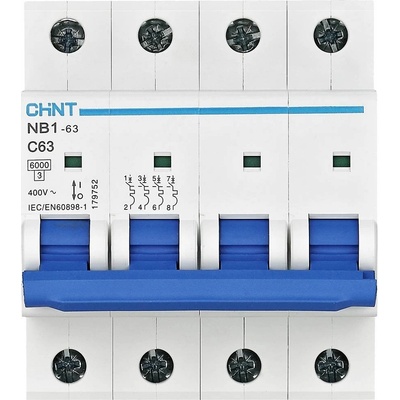 Chint 179744 NB1-63 4P C20 6kA DB