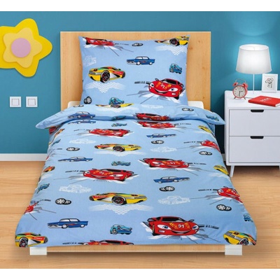 Bellatex obliečky bavlněné Junior Závodní auta 140x200 70x90