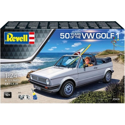 Revell Сглобяем модел, Revell, Подаръчен комплект 50 години VW Golf 1