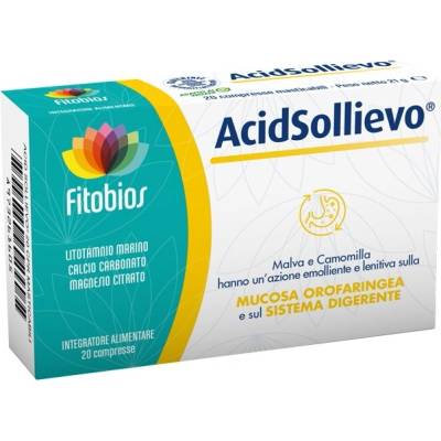 Fitobios Acid Sollievo, 20 дъвчащи таблетки, Fitobios (430529 FITO)