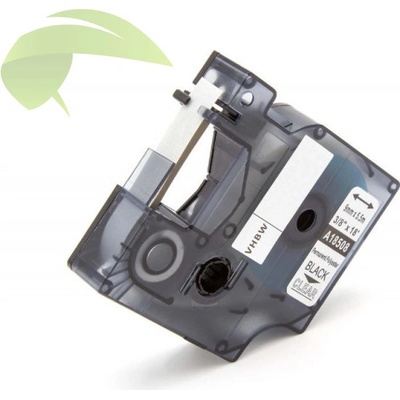 TONERSYP Kompatibilná páska pre Dymo Rhino 18508 / S0718160, 9mm × 5,5m, čierna tlač / priehľadný podklad, polyester