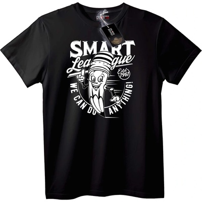 NOONEBRAND Тениска Умна Лига Карикатура - 6XL, White