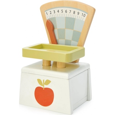 Leaf Toys Market Scales Tender drevená váha na váženie potravín