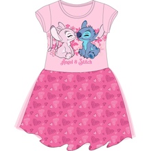 Lilo & Stitch licence Dievčenské šaty Lilo & Stitch CCTN ružová