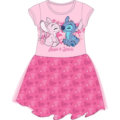 Lilo & Stitch licence Dievčenské šaty Lilo & Stitch CCTN ružová