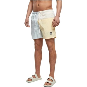 Urban Classics Бански гащета Urban classics 3 Block swimming shorts - Beige (Pastel Cream)
