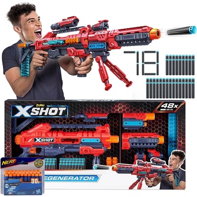 XShot X-Shot Regenerator 1000 kombinace + 30 šípů Nerf Elite A0351