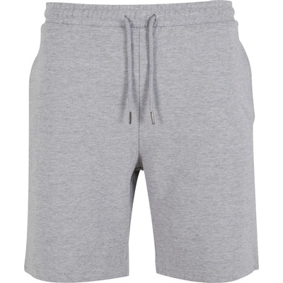 Build Your Brand pánske bavlnené šortky BY251 Heather Grey